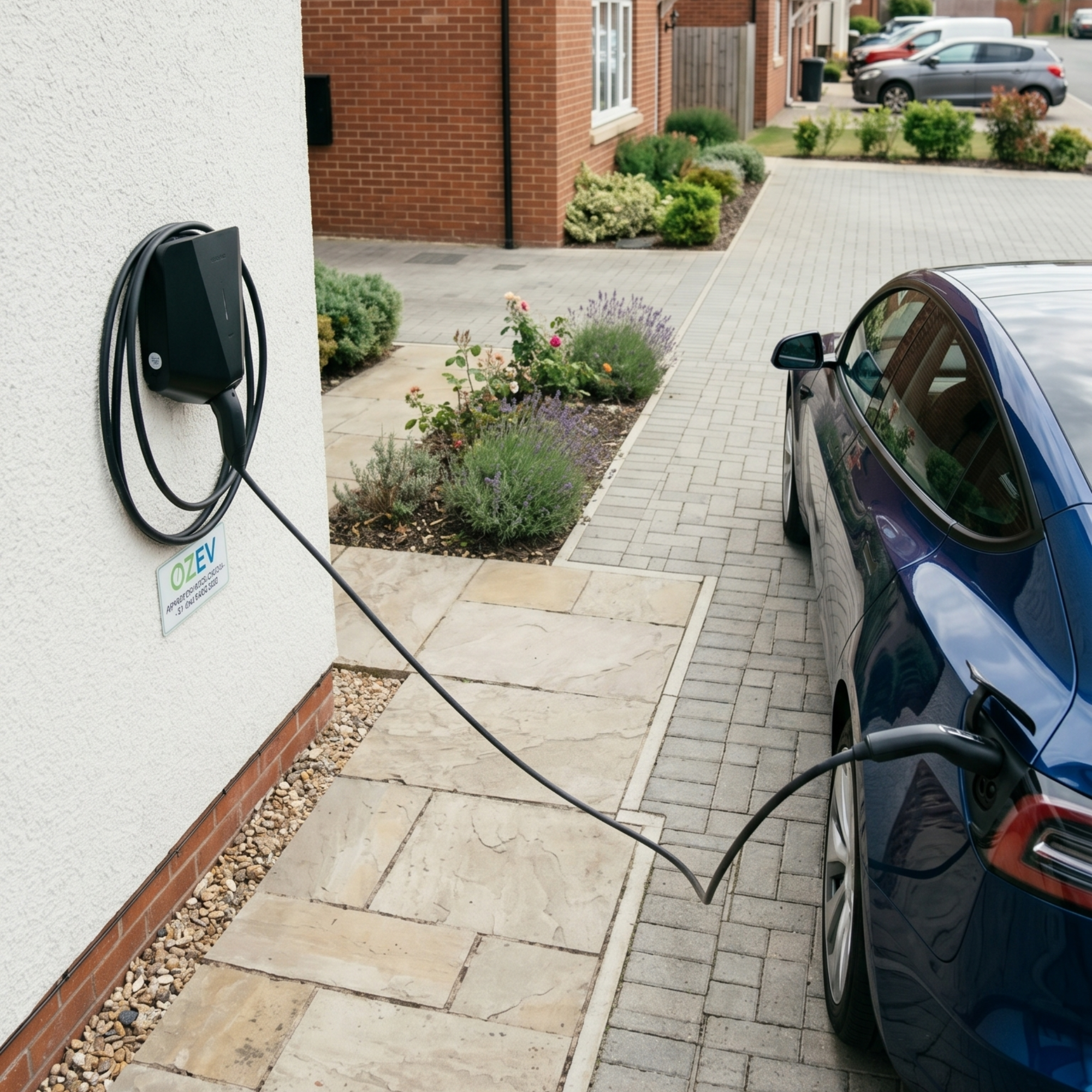 Electrician wiring a UK consumer unit for an EV circuit