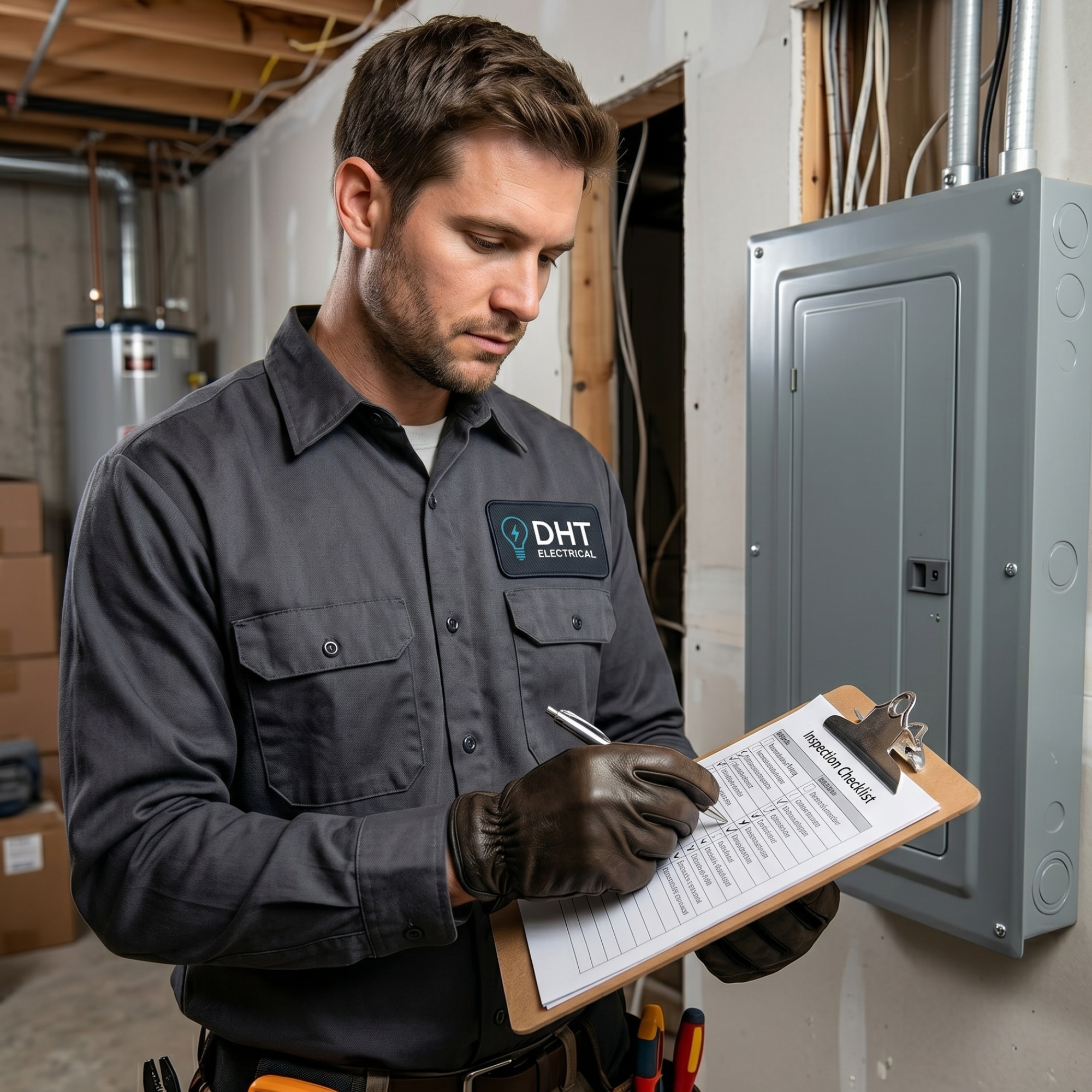 DHT engineer with completed EV charger install